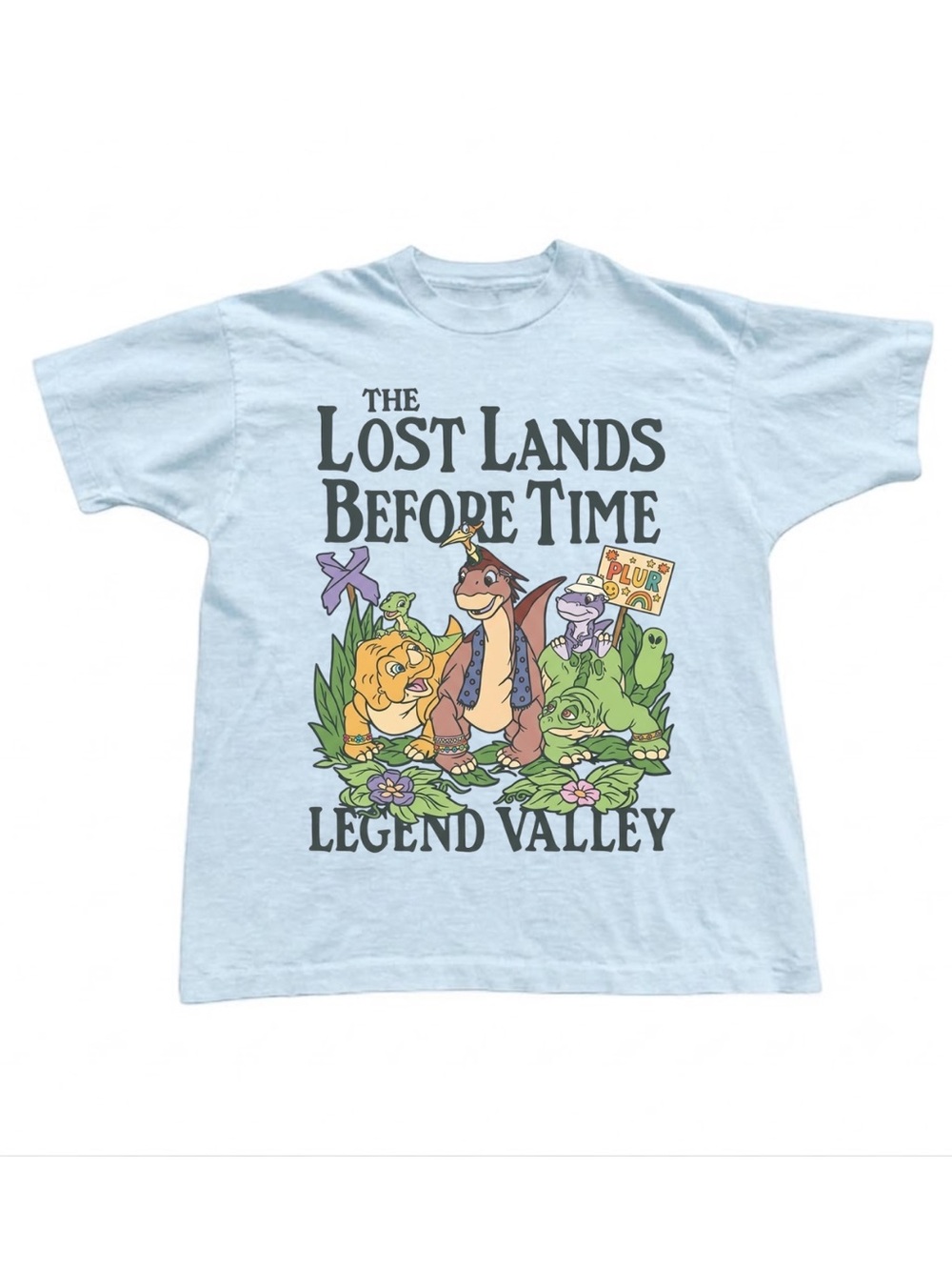 Gildan Light Blue "The Lost Lands Before Time" Legend Valley Graphic Tee